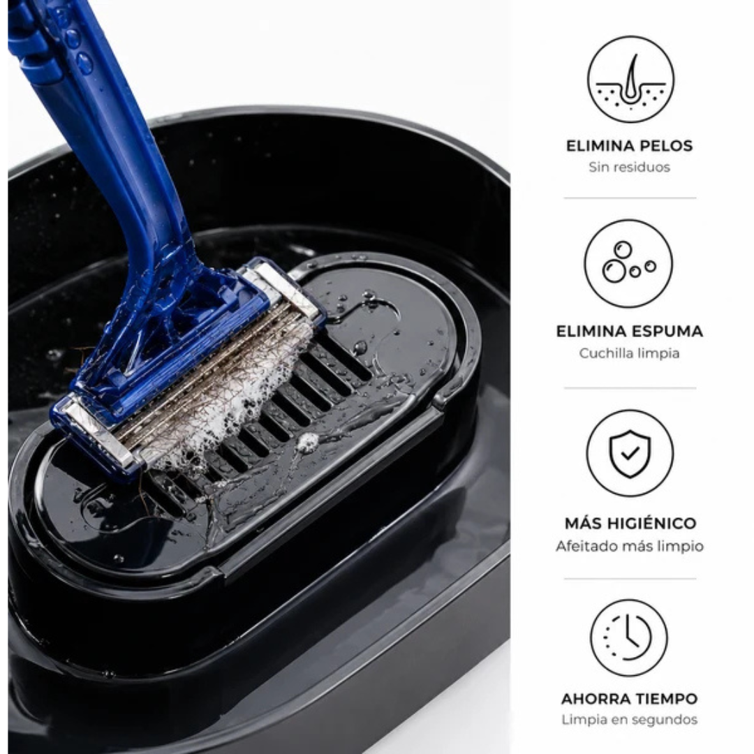 Shave Clean™ – Limpiador y Enjuagador para Afeitadoras